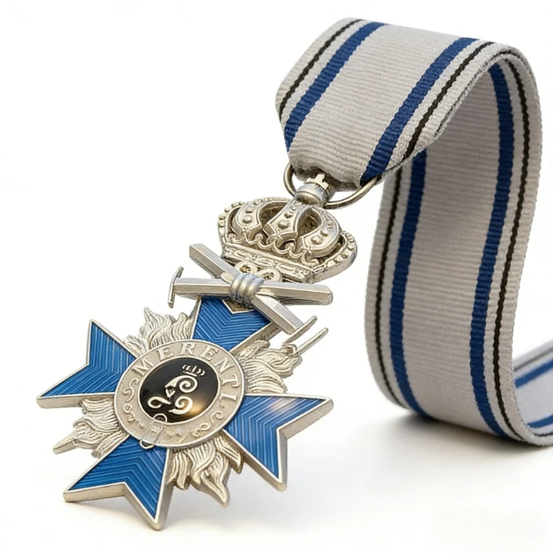 1Pc Copy Prussian Bavarian Crown Cross Medal Metal Enamel Badge Commemorative Collectible