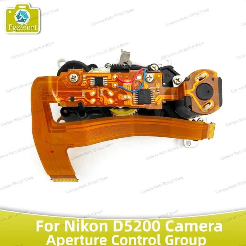 D5200กลุ่มรูรับแสงสำหรับ Nikon D5200อุปกรณ์ควบคุมกลุ่มไดอะแฟรมยูนิตซ่อมกล้องอะไหล่