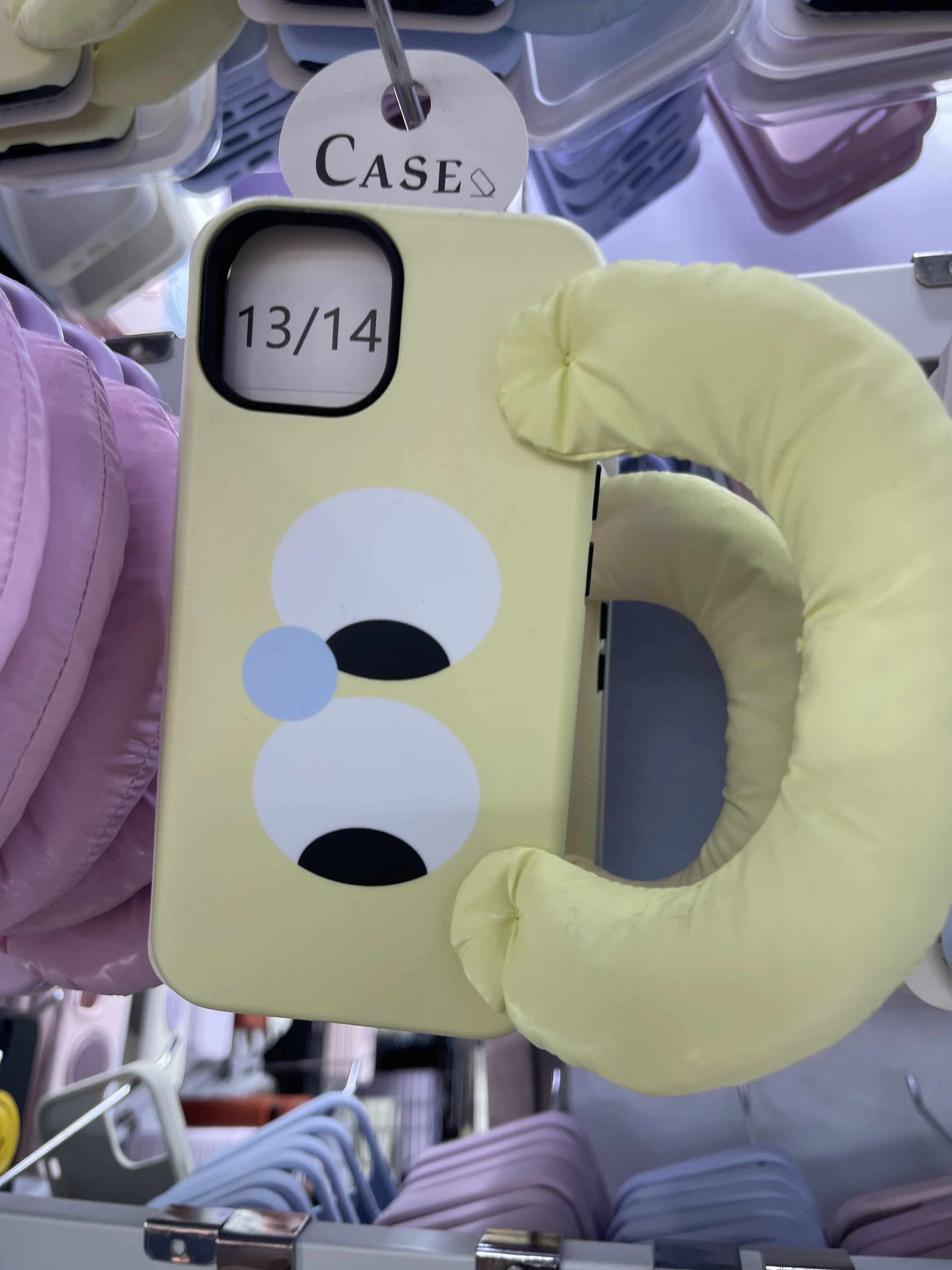 Handheld Wristband Big Eye Cute Phone Case For iPhone 16Pro Max 15 14 13 Pro Cartoon Cute Creative Case