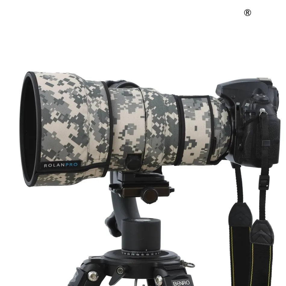 ROLANPRO Camouflage Waterproof Lens Coat for Nikon AF-S 200mm f/2G ED VR I & II Protective Sleeve Durable Case Camouflage Lens C