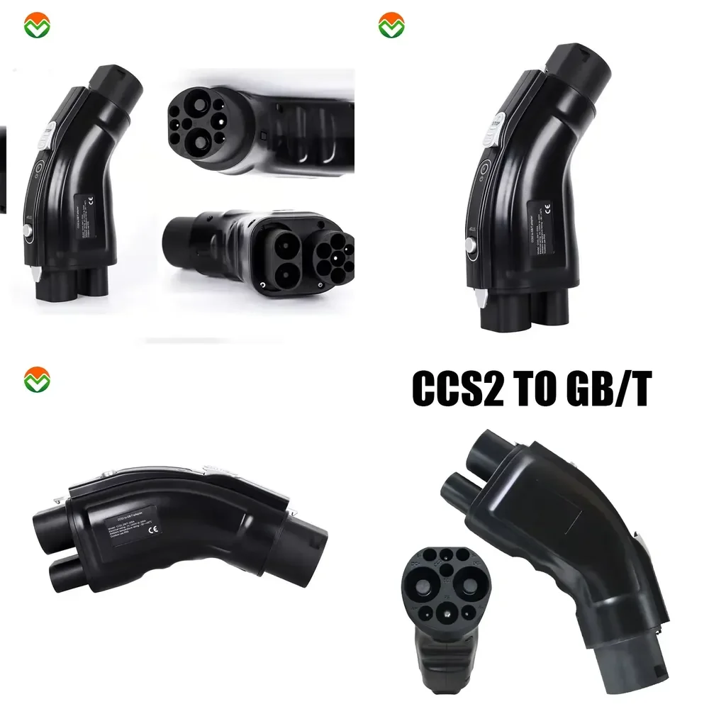 Ready to Ship 200A 200KW Ccs2 to Gbt Evse Charging Connector Ev Dc Charger Adapter CCS2 to GBT Adapter for Id4 Id6
