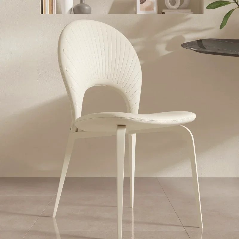 

Backrest Home Dining Chairs Simple Modern Nordic Design Single Dining Chairs Comfort Fallow Muebles Hogar Salon Furniture QF50DC