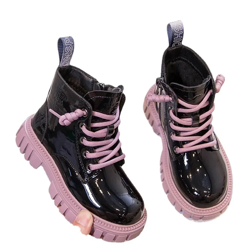 Kids Boots Children Boots Children Plush Warm Short Boots Ankle Boots Winter Shoe for Girl Kids Shoe for Boy Ankle Boot Botas