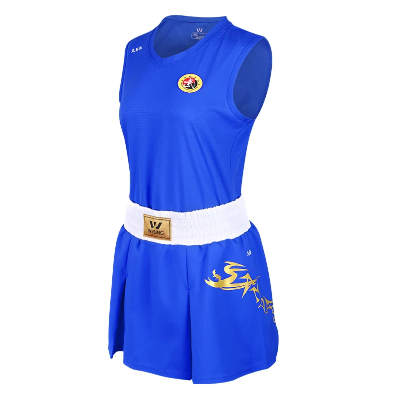 Lightweight Comfortable IWUF Approved Skirt-style Women Martial Arts Wushu Sanda Uniform