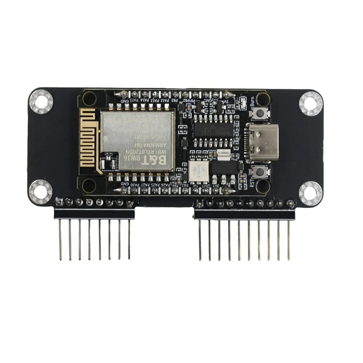 BW16 Dual-Band 2.4G&5G WiFi Devboard, Preloaded Firmware, RTL8720DN (BW16) GPIO Module, Long-Range IoT Network Analysis