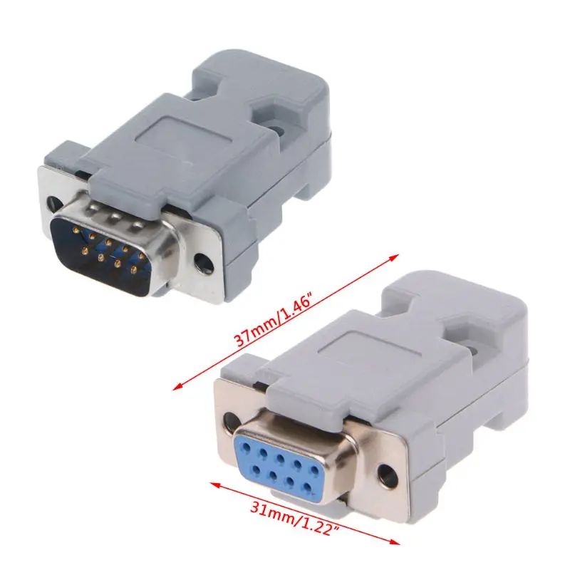 090f 5sets 9pin الذكور/ الإناث D-Sub Slader Connector RS232 Serial DB9 لـ لـ G