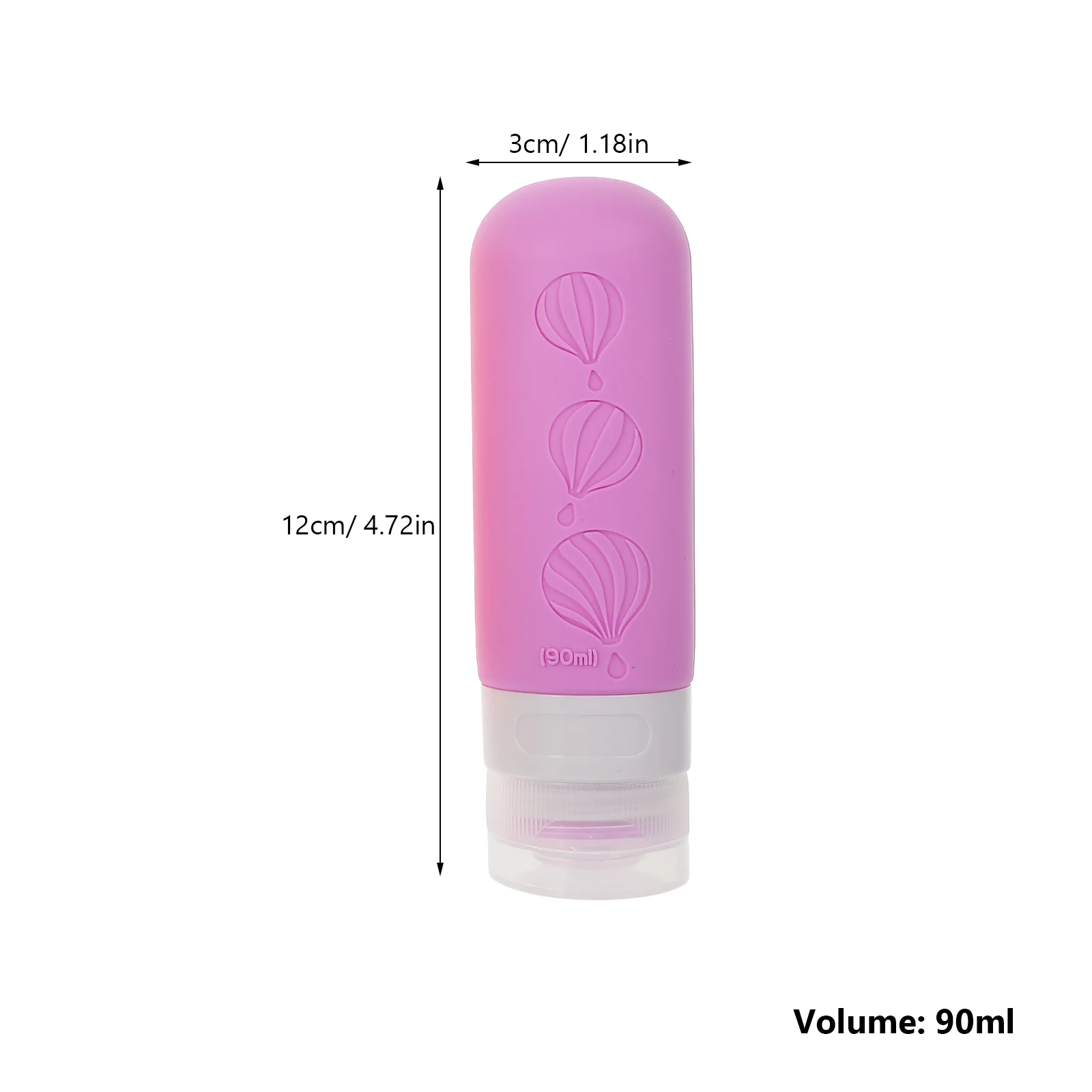 4 個のトラベルサイズのシリコンボトル詰め替え可能なスクイーズボトルシャンプーローションコンディショナーボディウォッシュポータブルトイレタリー用