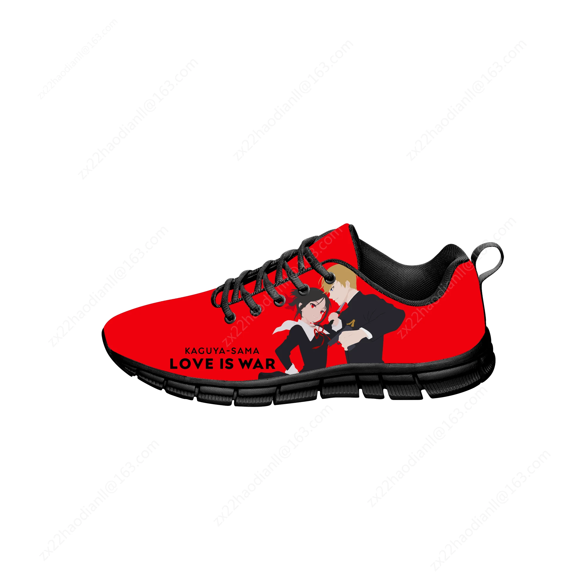 Anime Kaguya Sama Love Is War Sneakers Men Women Teenager Fashion Casual Shoes Canvas Running 3D Printed Shoes Lightweight shoe