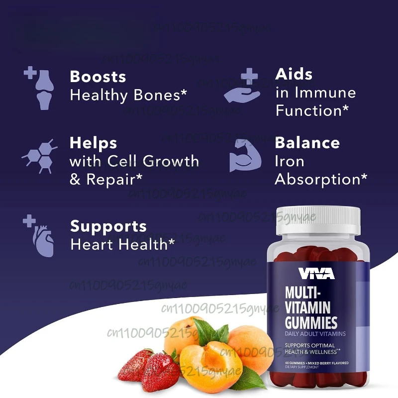 

Children's Multivitamin Gummies 14 Basic Vitamins Daily Supplement Includes a C D E B6 B12 Zinc for Kids Health And Development