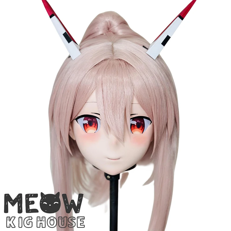 

(MEO466) Customize Handmade Full Head Lockable Crossdress Male to Female Japanese Cartoon Anime Game Character Kigurumi Mask