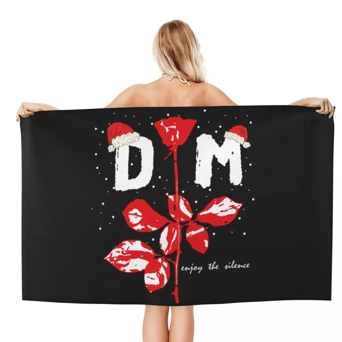 Custom Depeche Cool Mode Beach Towel DM Breathable Microfiber Shower Towels