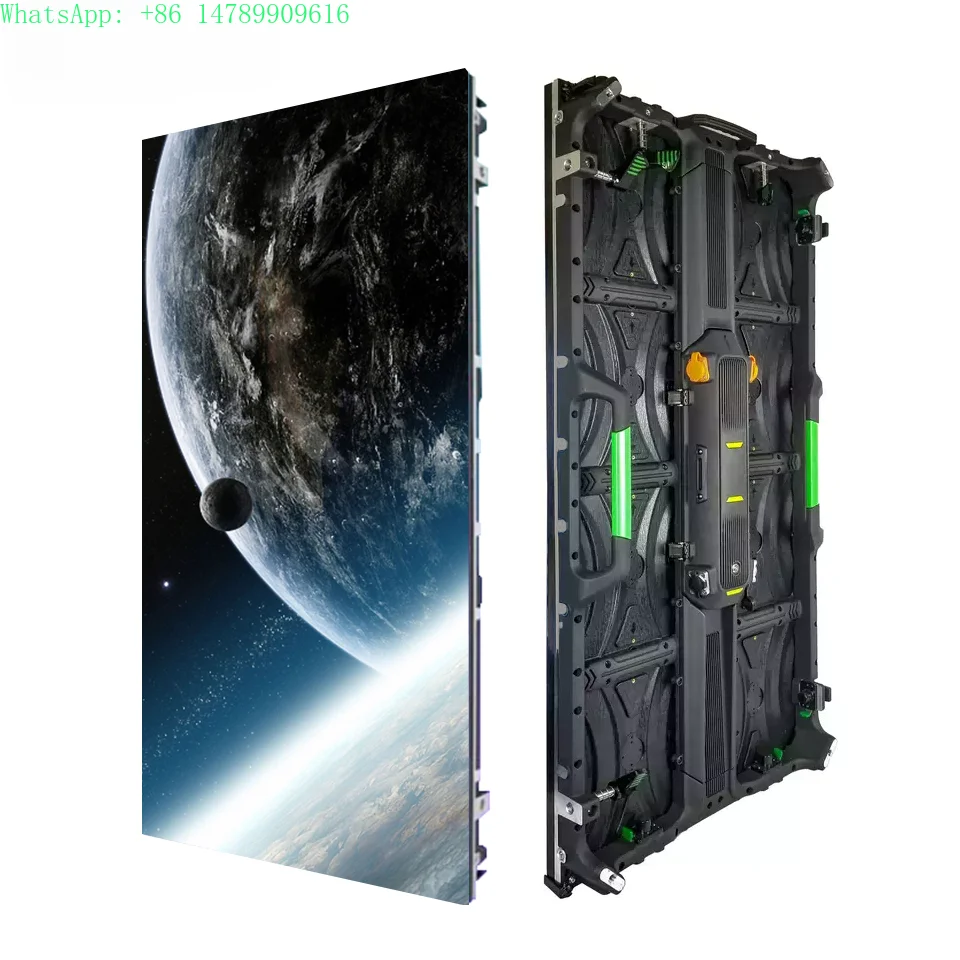 Outdoor Custom Waterproof LED Roll-up Display ScreenHigh Resolution P3.91 Outdoor 500mmx1000mm Rental LED Display Screen LED V