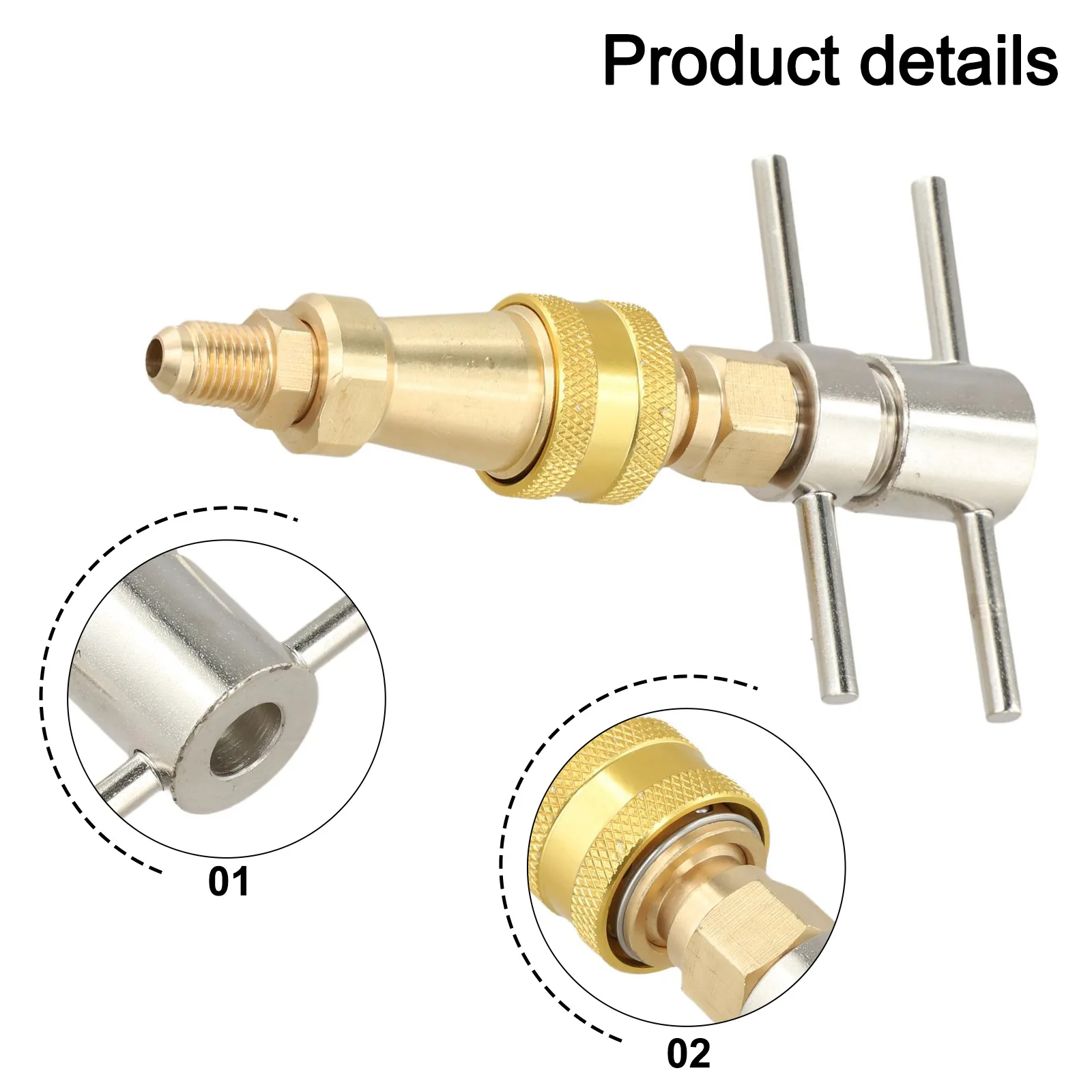 Washer 1/4 Inch Refrigerator Quick Coupling Brass Washer Quick Connect Snow Cleaning And Unclogging Pipeline Quick Connection