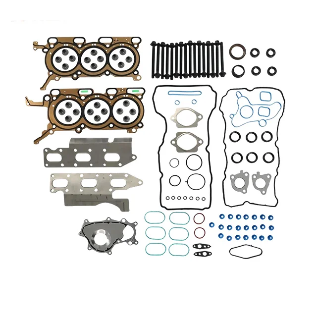 Engine Rebuild Kit Full Gasket Timing Chain Oil Water Pump Kit Fit 3.5 L T GAS For 15-18 Ford Expedition F-150 Transit 3.5L 3.5T