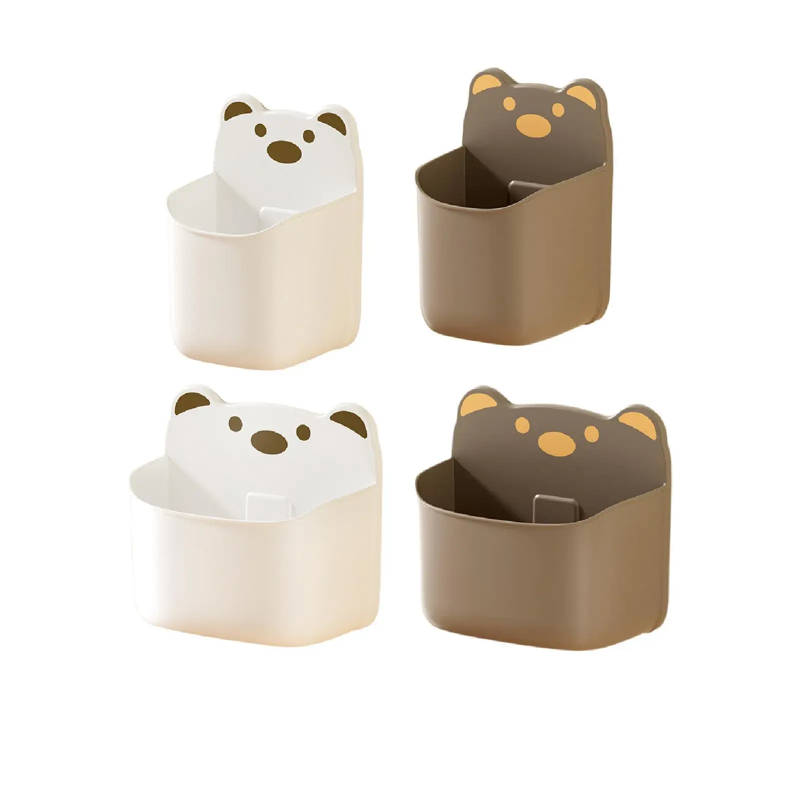 

Kitchen Wall Organizer Bathroom Box Space Saving Hanging Basket Storage Bin for Countertop Essentials Dormitory Office Household