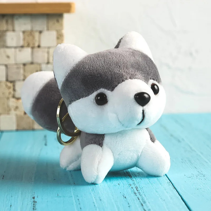 Kawaii Puppy Stuffed Toys 10cm Cute Simulation Husky Dog Plush Stuffed Animals Dolls Kids Baby Toys For Kid Christmas Gift