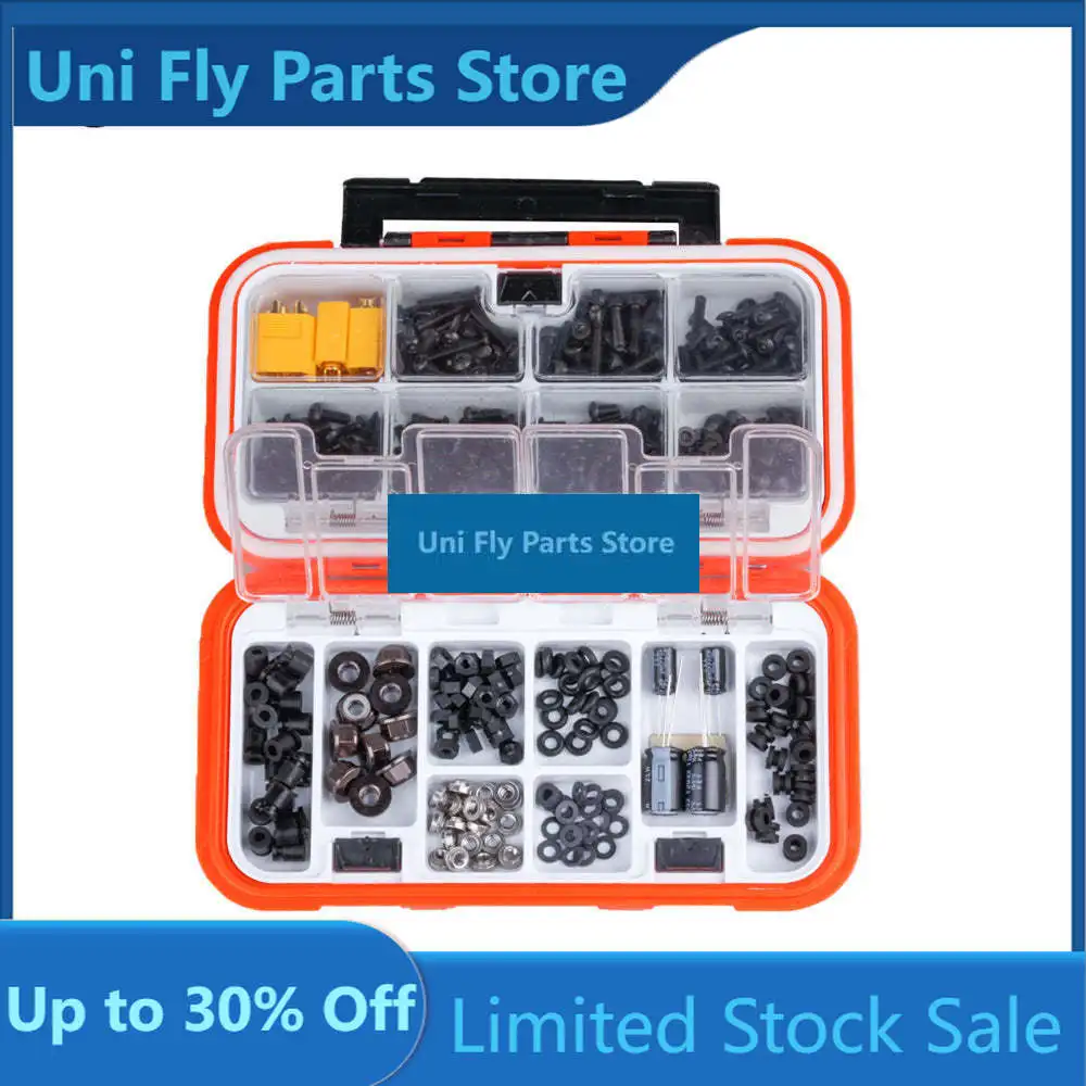 UniFlyFlywoo M3/M2 Hardware Pack Meet All Fpv Building Motor Nut Screw Capacitor Nylon GasketRubber Damping Ring/for FPV Drone