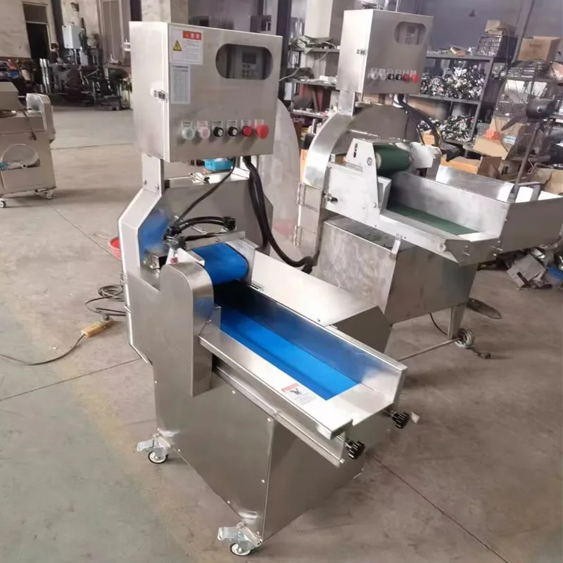 เครื่องตัดผักผลไม้แบบอุตสาหกรรม สแตนเลส สำหรับแครอท แตงกวา ผักใบ ราก และผลไม้ต่างๆ