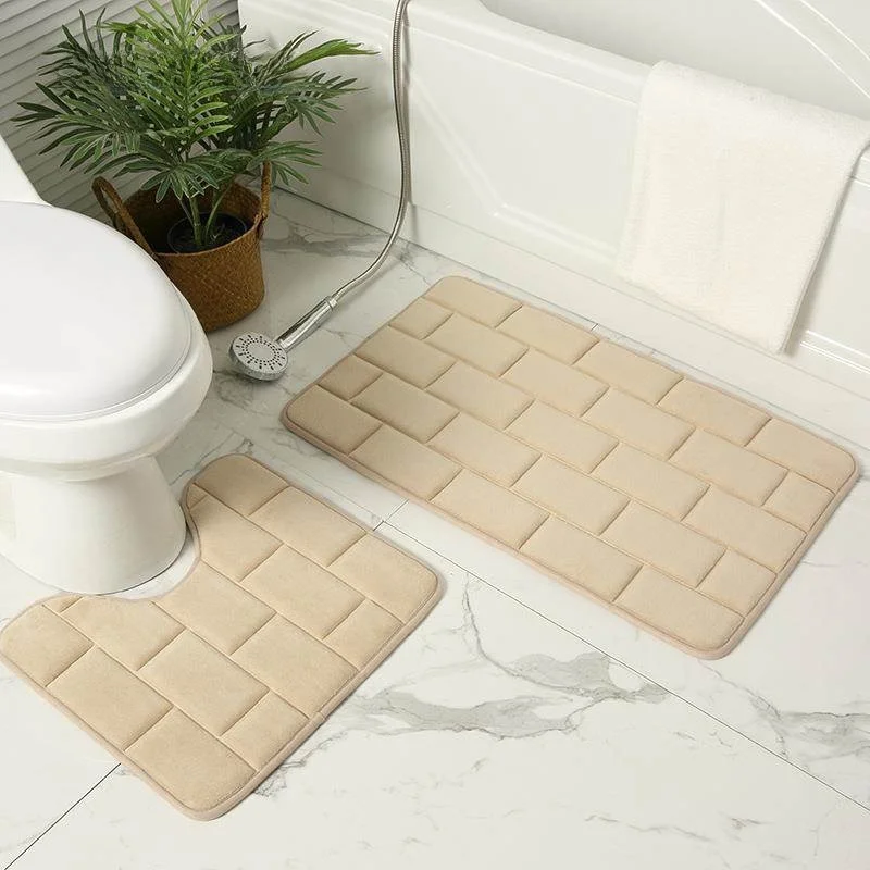 

Противоскользящий U-образный коврик для ванной комнаты, впитывающий воду, для входной двери, для дома, для детей, предотвращающий падения