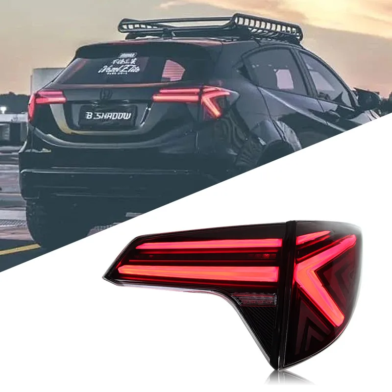 

Suitable for Honda Binzhi tail light assembly HRV modified LED running lights, brake lights, running water turn signals VEZEL