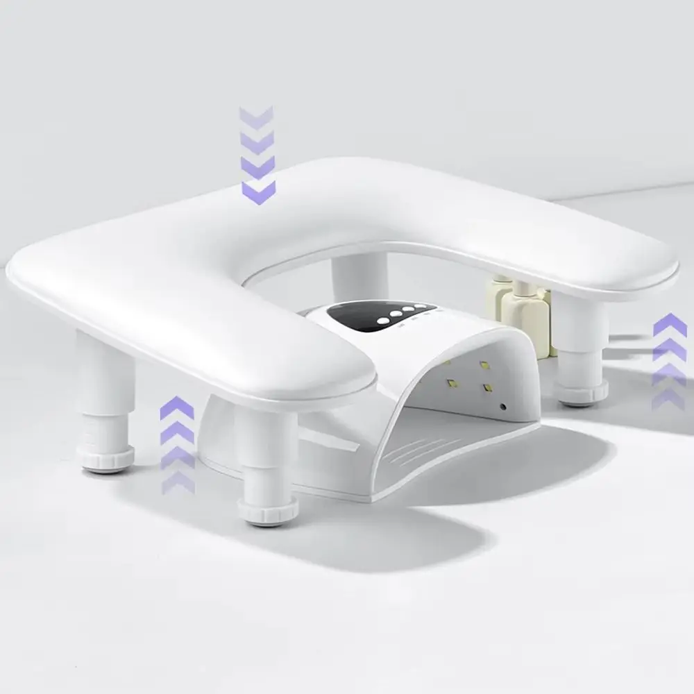U-shaped Manicure Hand Pillow Ergonomic Adjustable Height Nail Arm Rest Cushion Rotating Lifting Tilt Design Arm Rest Stand