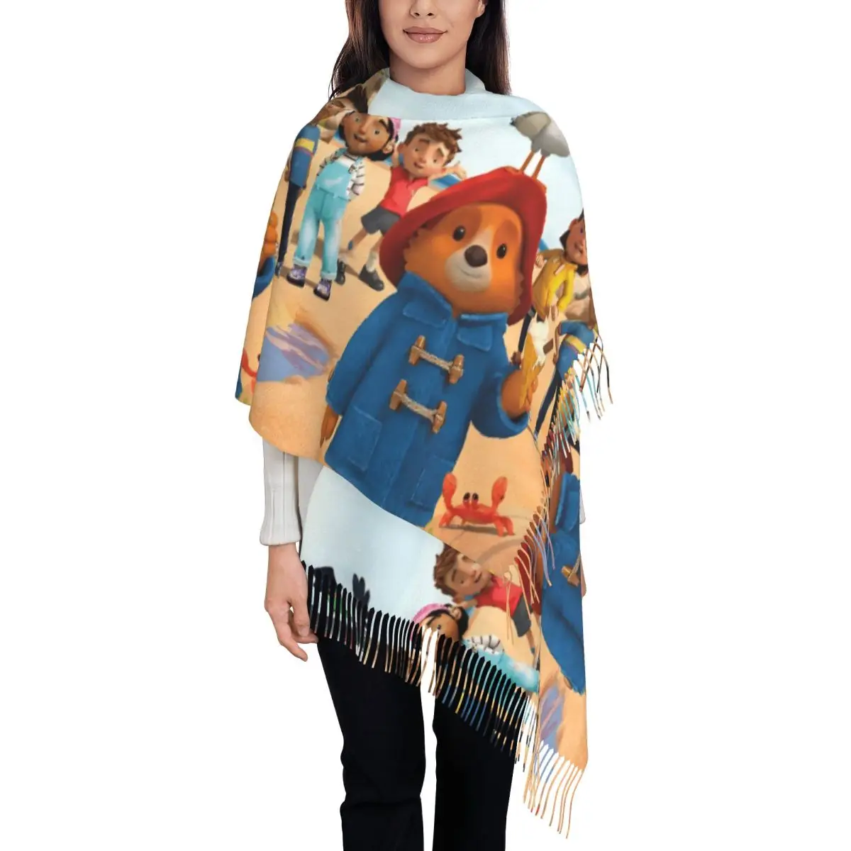 

Paddington The Adventures Tassel Scarf Women Soft Of Season3 Shawls Wraps Female Winter Fall Scarves