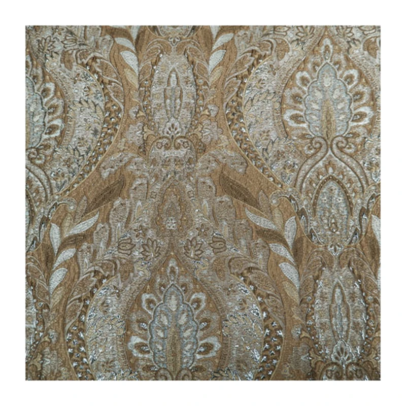 Resplendent palace style, European bright silk blend, three-dimensional texture, embossed jacquard fabric, jacket, designer fabr