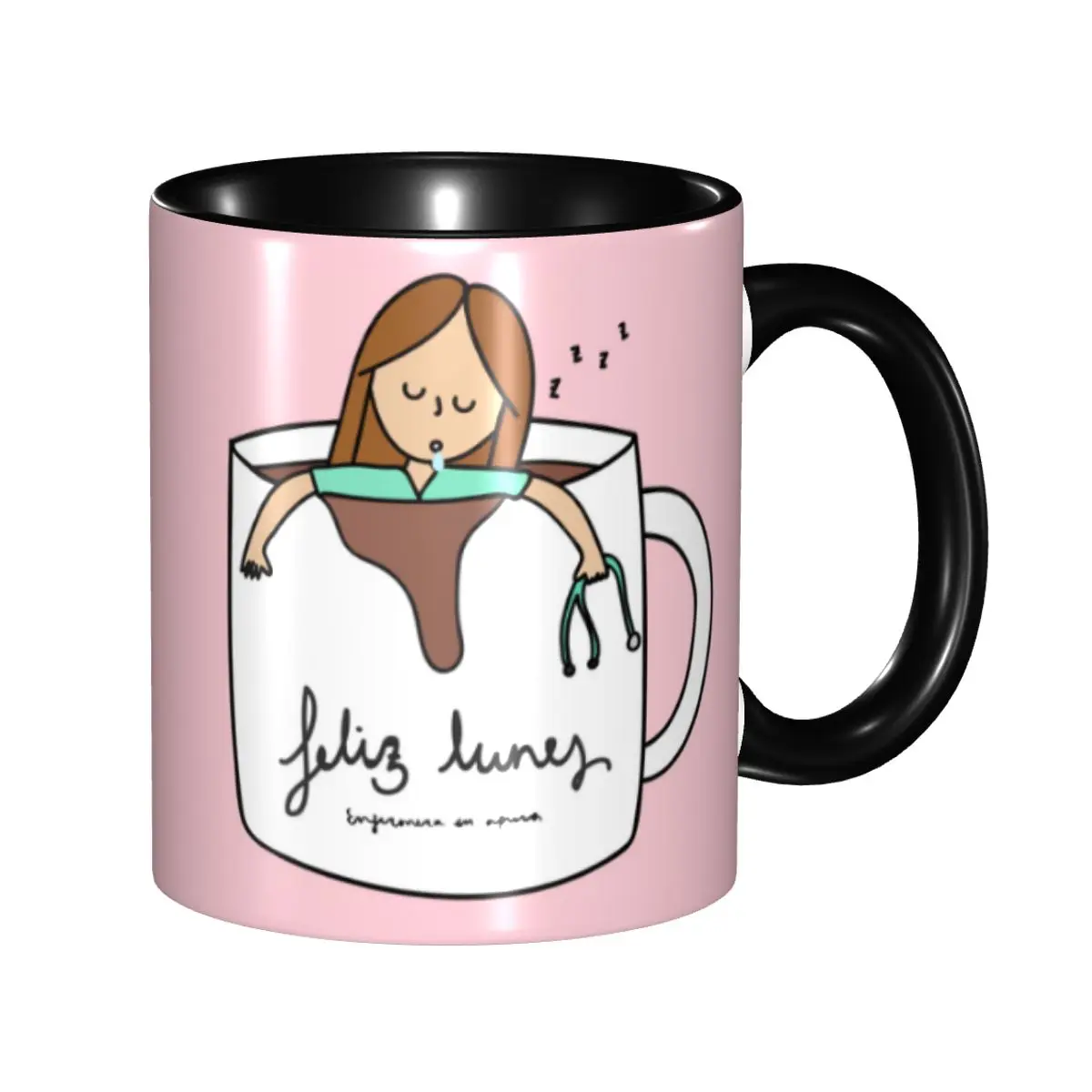 

Enfermera En Apuros Coffee Mugs DIY Custom Student Nurse Medical Medicine Ceramic Milk Tea Mug Cup