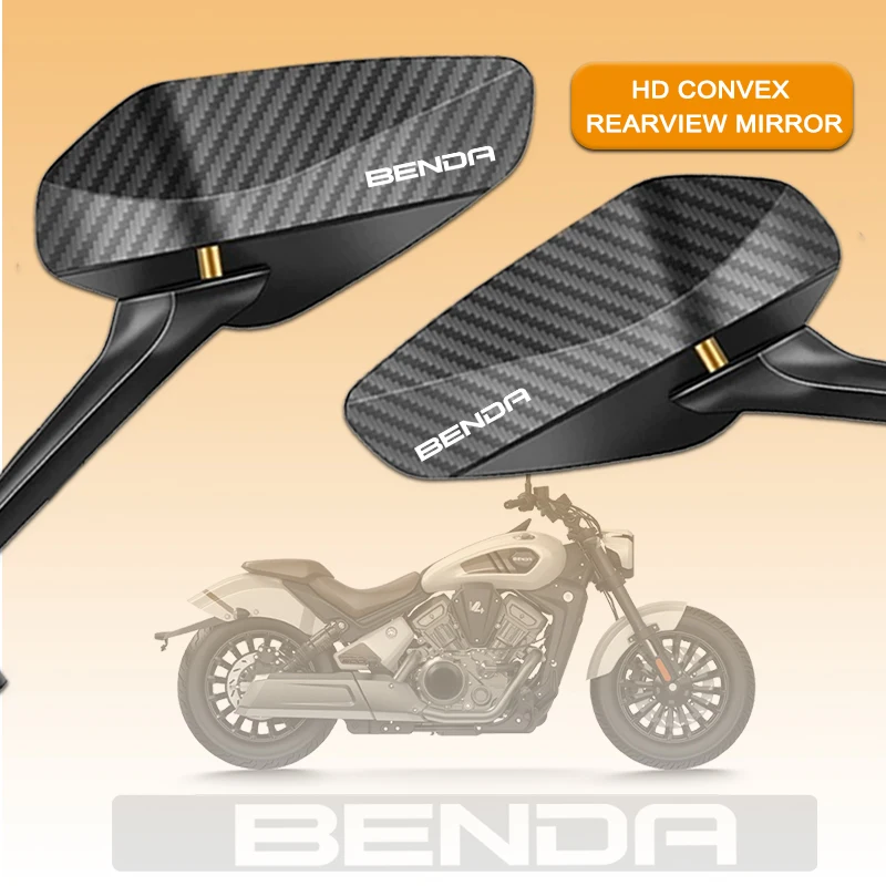 

For BENDAITALIA BENDA Chinchilla 450 Rock300 LFS700 LFC ECE CCC Certified Carbon Fiber Motorcycle Adjustable Rearview Mirror