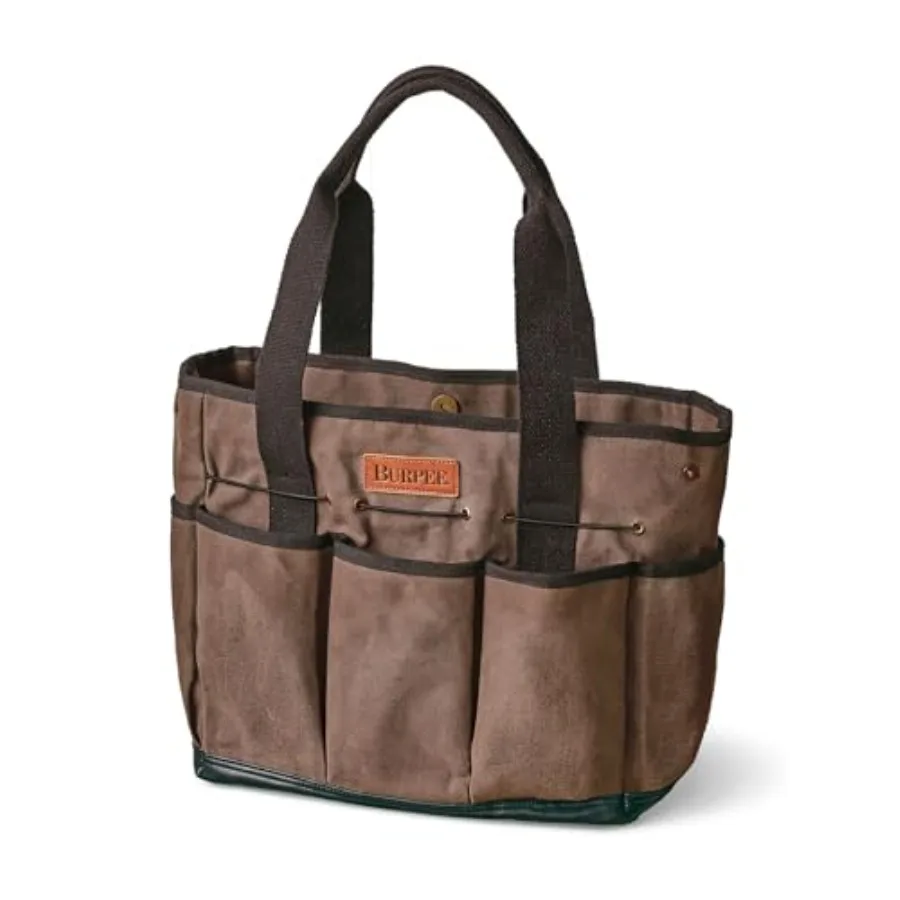 

Сумка-органайзер для садовых инструментов из вощеного холста, сверхпрочная сумка для хранения, отличный подарок для садоводов, холщовая сумка-тоут