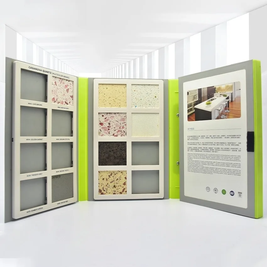 Portable Folding Head Display Graded Slab Bumper Marble Sample Folder Plastic Modern Eco-Friendly