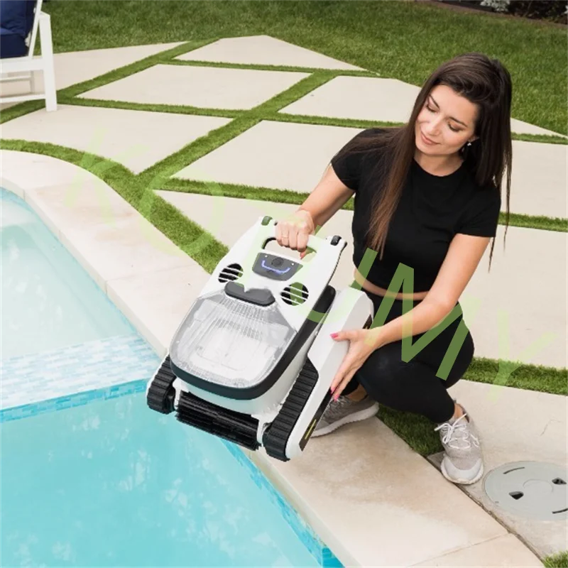 Bluetooth/WIFI Connection SHARK Robotic Pool Cleaner Massive Top-Loading Filter Dual Motors Climbing Wall 90 ° Right Angle Wall