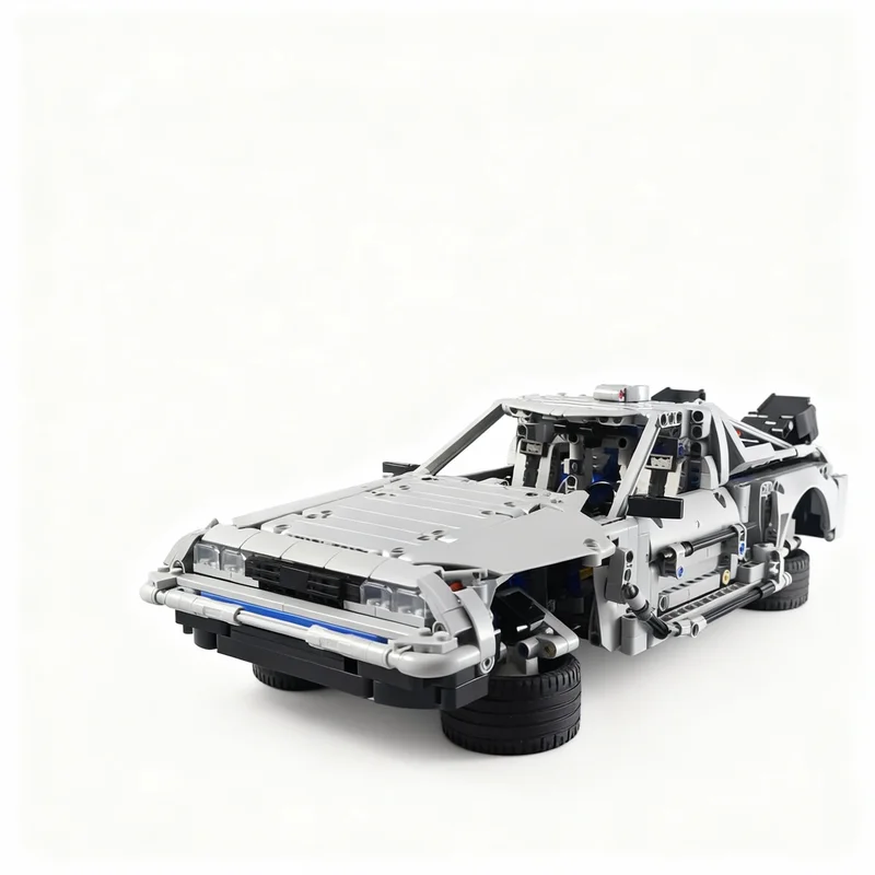 1266pcs MOC - The DeLorean Technical Model Building Blocks Construction Toys Christmas Gift Brick Craft Assemble Collection