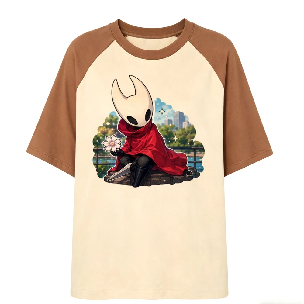 Hollow Knight t-shirt femme Psychedelic graphic streetwear Retro summer shirt 2000s manga Retro scene  clearance sales