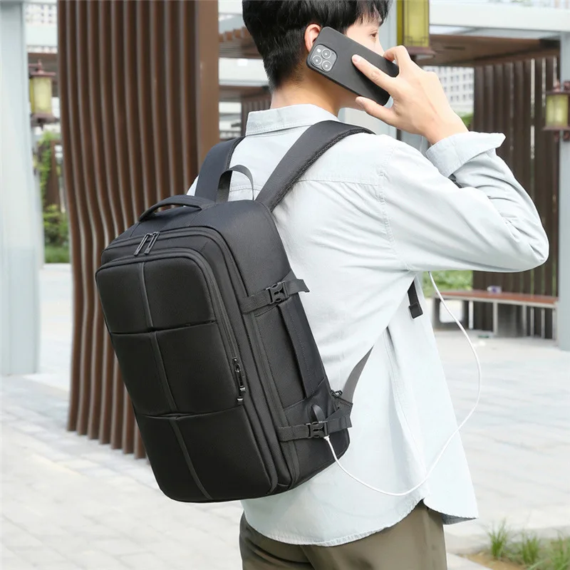 Travel bag going out commuting computer schoolbag multi-functional backpack can be expanded pening and closing portable