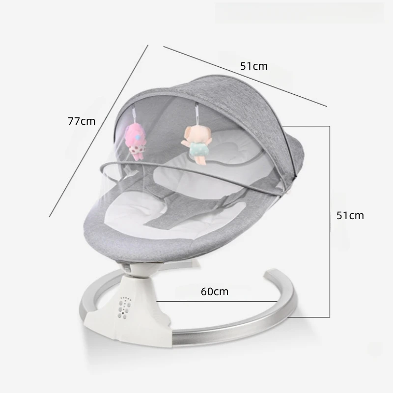Magia cadeira de balanço do bebê, berço infantil, cadeira de conforto, pode sentar e sentar, bebê elétrico automático para dormir, cama coaxial