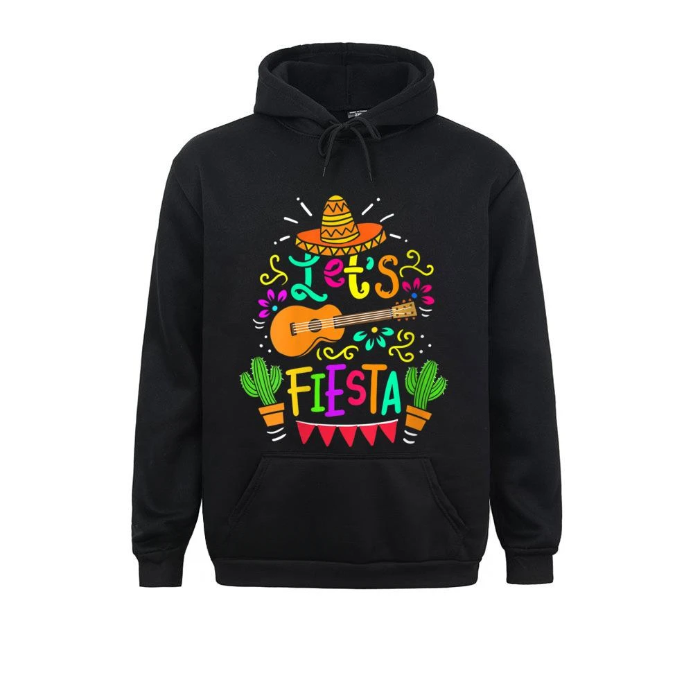 Familie Cinco De Mayo Mexicaanse Gitaar Cactus Hip Hop Streetwear Hoodie Unisex Leuke Thanksgiving Day Sportkleding lange mouwen