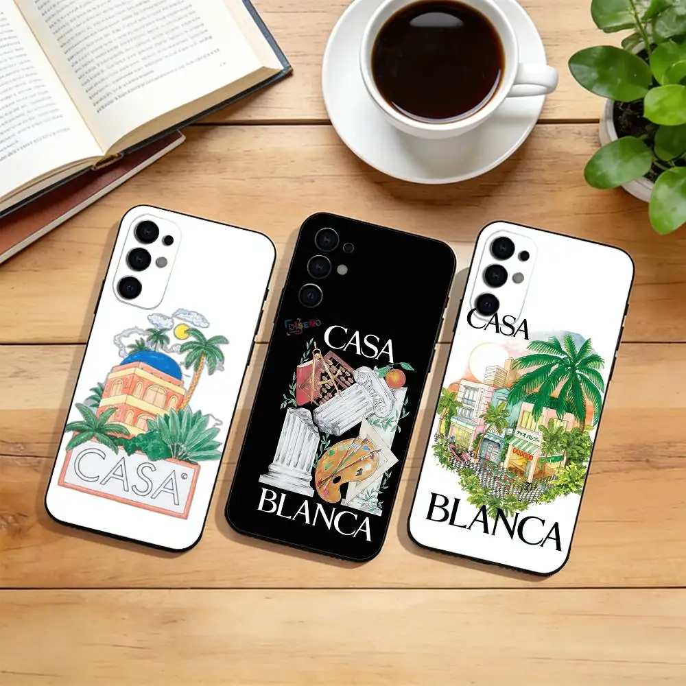 Hot Fashion C-casablanca  Phone Case For Samsung S25,S24,S21,S22,S23,S30,Ultra,S20,Plus,Fe,Lite,Note,10,Black Cover