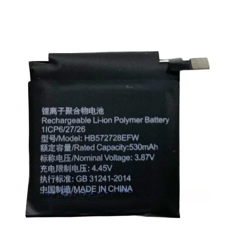 HB572728EFW 530mAh New High Quality Battery For Huawei GT3 Pro GT3Pro 46mm ODN-B19 Smart Watch
