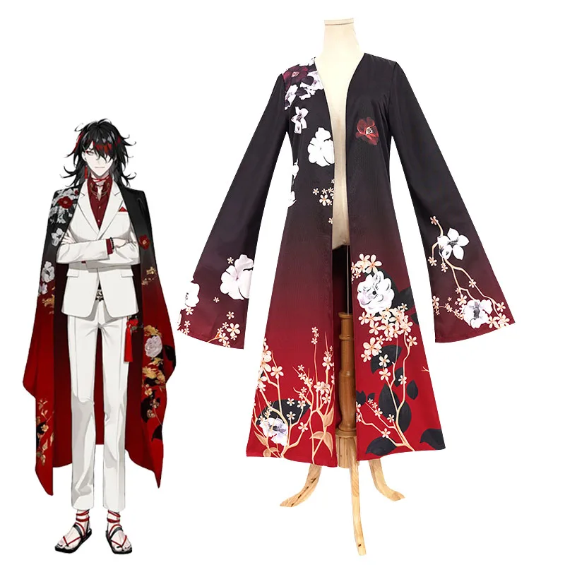 

Vox Akuma Cosplay Cloak Nijisanji Luxiem VTuber Daddy Robe Unisex Japanese Haori Coat