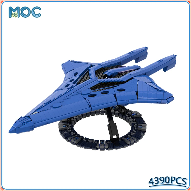 MOC Building Blocks Space Battleship Wraith Cruiser Fighter Mode Bricks DIY Assembly Ultimate Collection Education Toy XMAS Gift