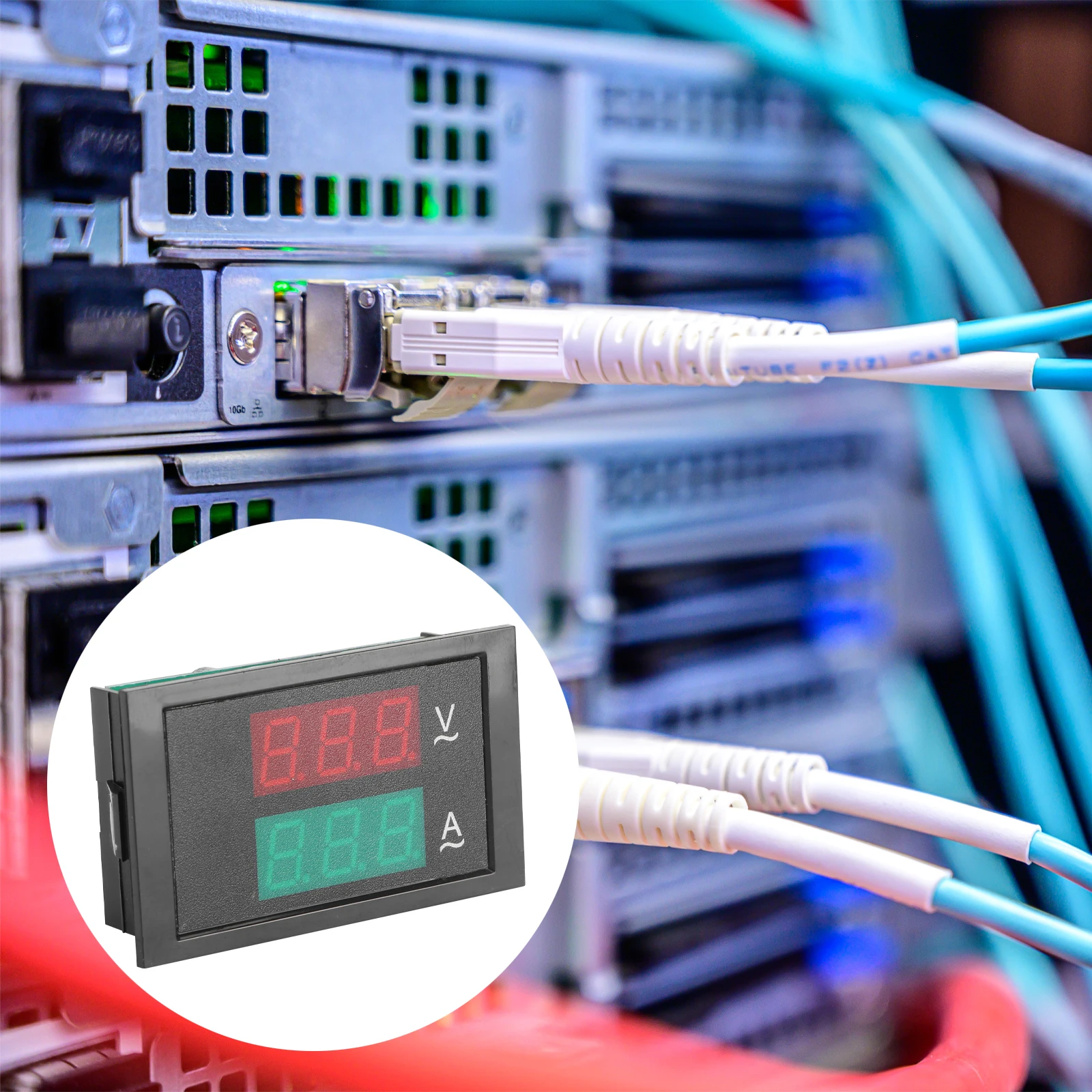 

Digital Voltmeter Voltage Current Meter AC80 300V 0 50A Wide Range Circuit Measurement Multifunction Voltmeter