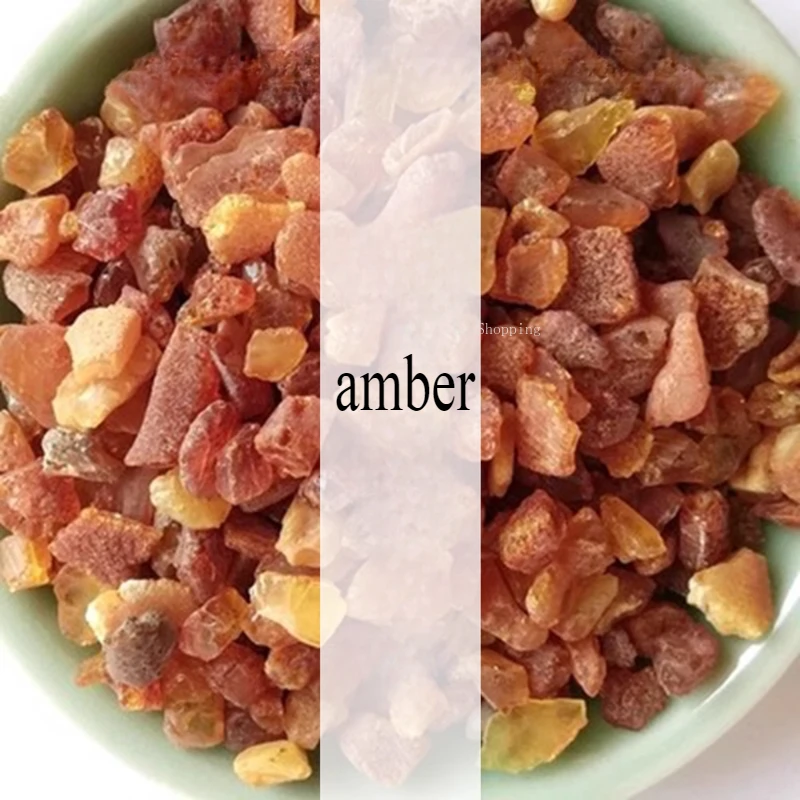 20g/50g Amber Baltic Beeswax Amber Powder Raw Material for Making Perfume Sachet Electric Incense Purifying Air and Calming Mind