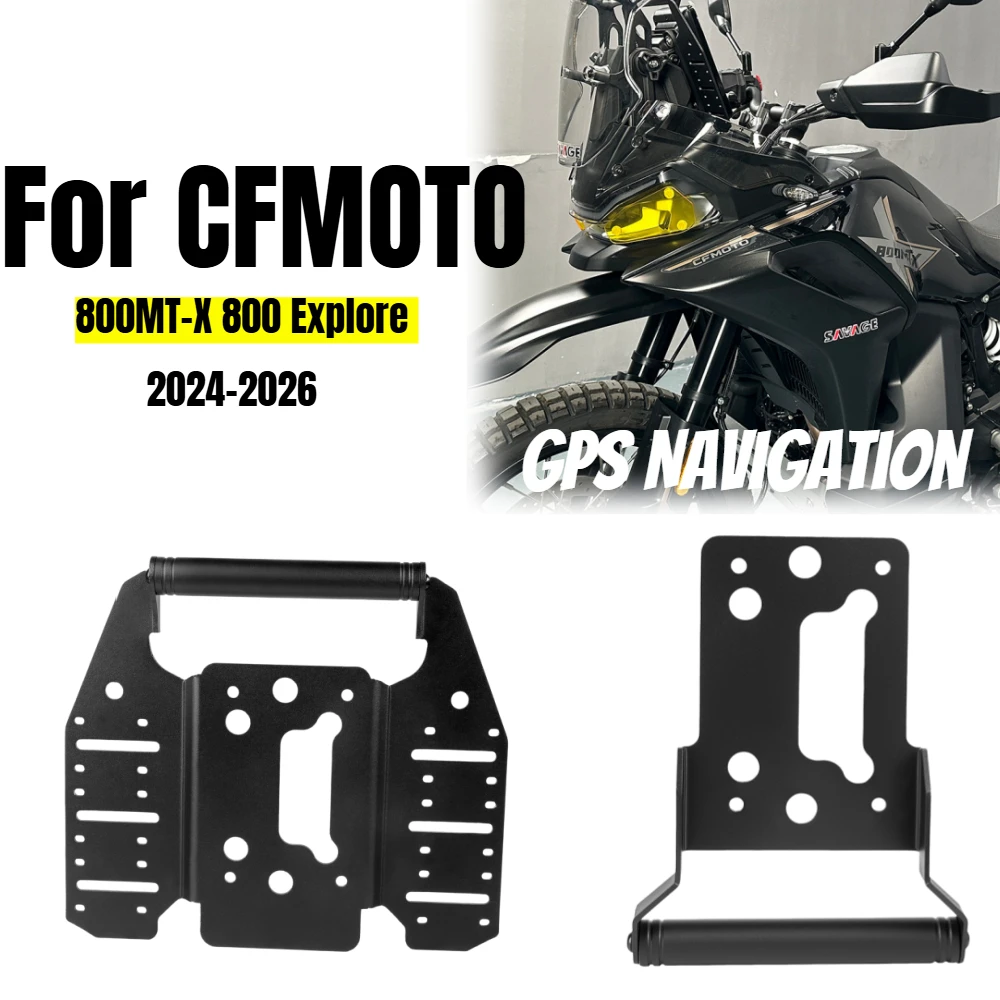 For CFMOTO 800MT-X 800 Explore GPS Navigation Handlebar Extension Bracket Motorycle Mobile Phone GPS Sat Nav Mounting Bracket