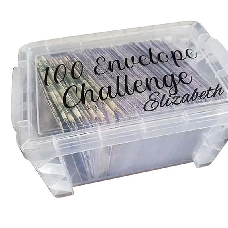 100 Envelope Challenge Box Set, Easy And Fun Way To Save $10,000 Money, Envelopes Money Saving Challenge, Savings Challenges