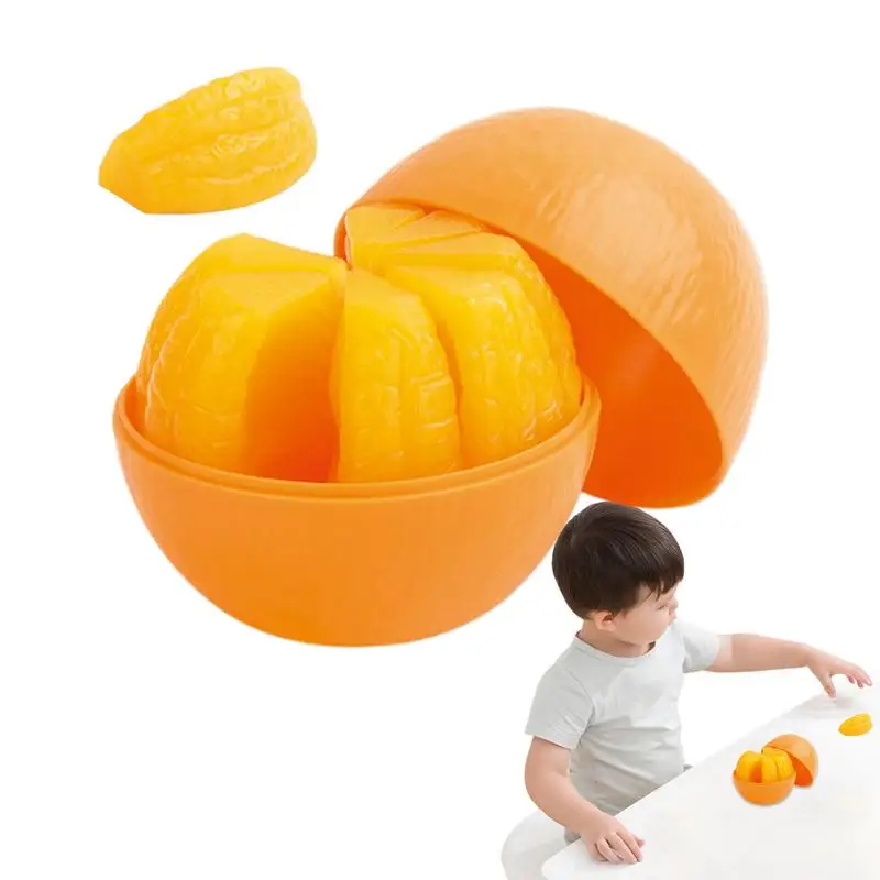 Orange Shaped Puzzle Piece 3D Simulation Orange Shape Magic Cube Educational Creative Stress Relief Toys Fruit Fidget Desktop