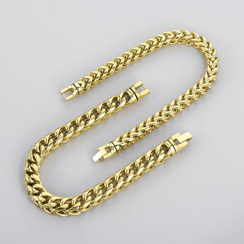 Rainbow Bbracelet 10mm Hip Hop Herringbone Chain Bracelet for Men Rock 316L Stainless Steel Multicolour Motorcycle Party Jewelry