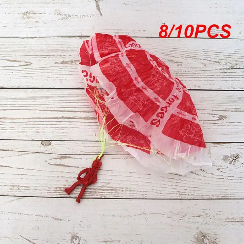 

8/10PCS Children Throwing Parachutes With Figure Soldier Kids Hand Throwing Parachute Toy Funny Mixed Colors Outdoor Toys