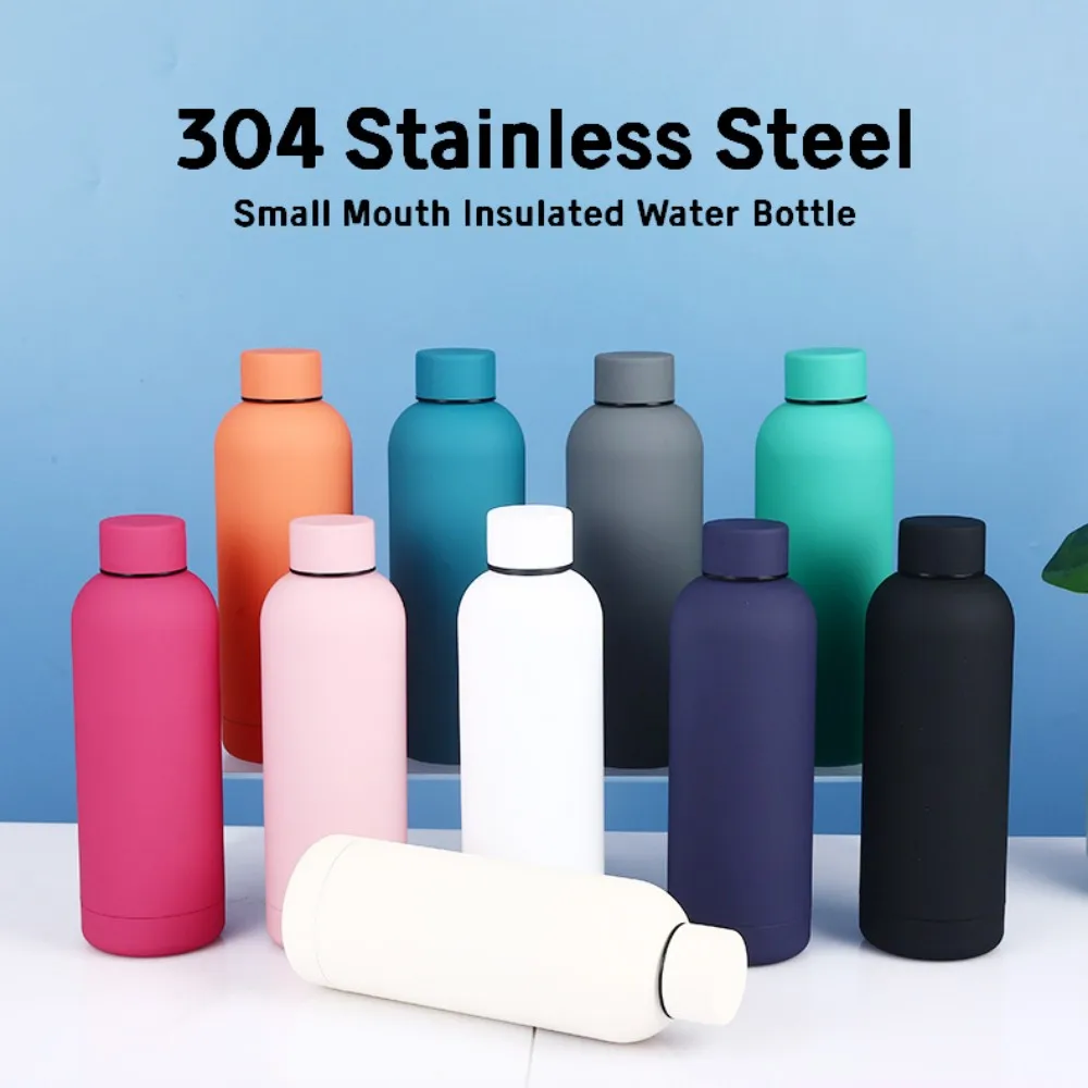 500ML Double Wall Vacuum Flask 304 Stainless Steel Thermos Bottle Leakproof Keep Hot Cold Insulated Sports Water Bottle