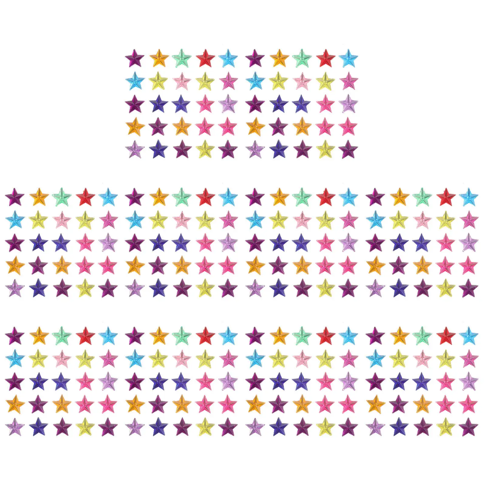 

10 листов очаровательных ярких акриловых наклеек со стразами в форме звезд, самоклеящиеся стразы для поделок, декора чехлов для телефонов, детских подарков